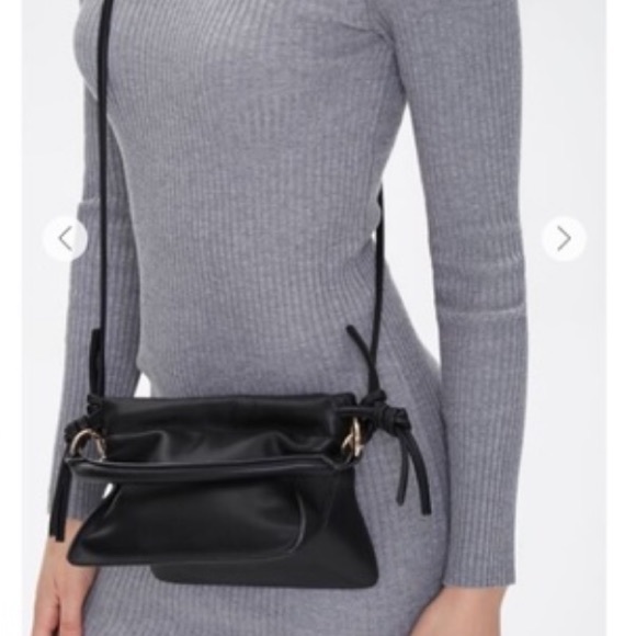 Faux Leather Open Top crossbody bag - Picture 10 of 11